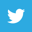 blue Twitter logo