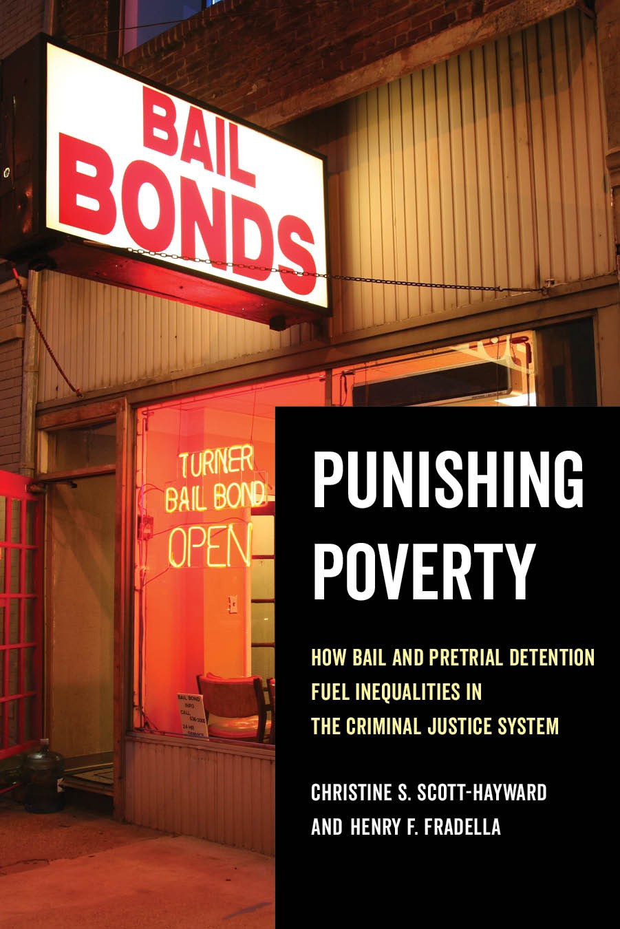 Book cover - Punishing poverty: How bail and pretrial detention fuel inequalities in the criminal justice system