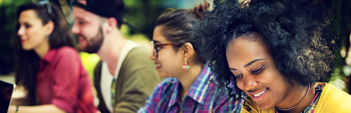 Students on campus