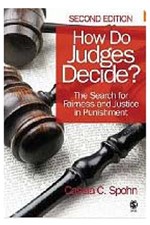 Book cover - How Do Judges Decide?: The Search for Fairness and Justice in Punishment