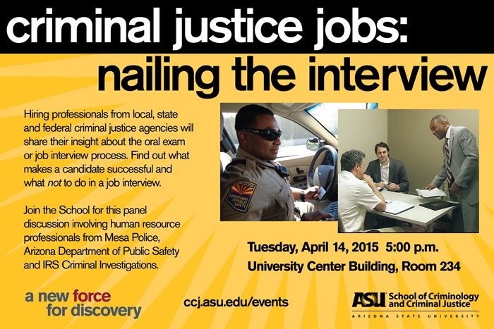 Criminal Justice Jobs: Nailing the Interview | School of ...