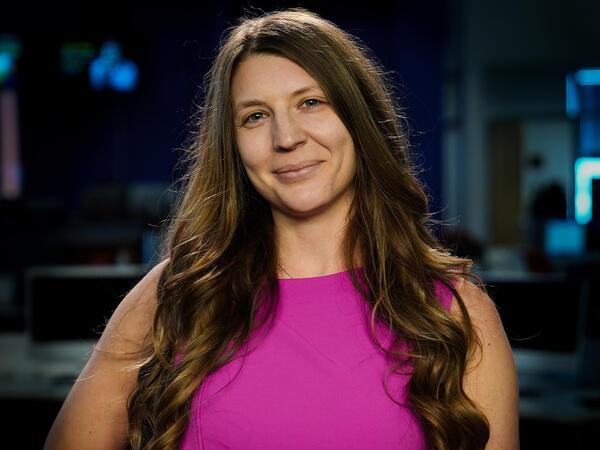 woman smiling